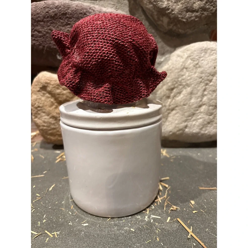 Ceramic Snowman Jar with‎ Lid, Christmas Holiday Decoration Storage Container